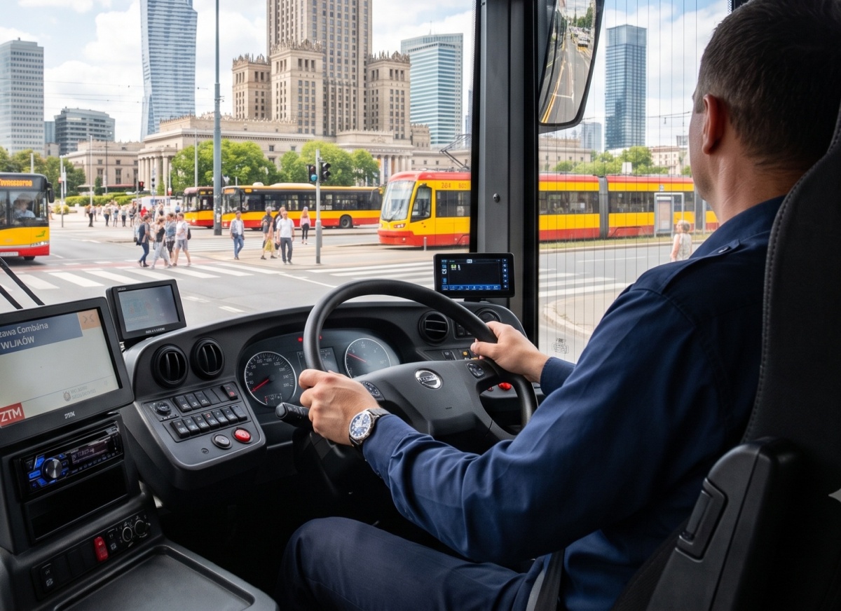 Za kółkiem nowoczesnego autobusu. Jak dziś wygląda praca kierowcy miejskiego w Warszawie?
